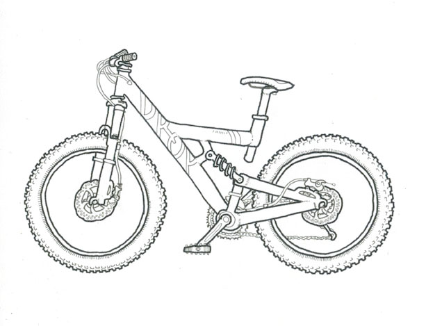 Chris Simonen illustration design bicycles